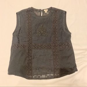 Anthropologie TINY Embroidered Top